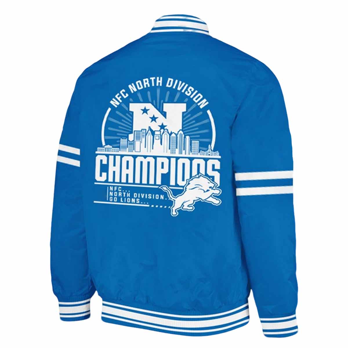 Lions Ready To Roll North Division Champions 2024 Go Lions Bomber Jacket Lions Ready To Roll North Division Champions 2024 Go Lions Bomber Jacket