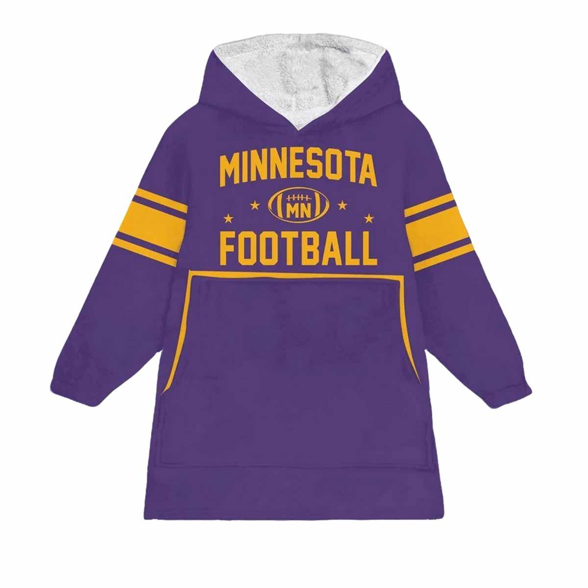 Minnesota Football Blanket Hoodie Minnesota Football Blanket Hoodie
