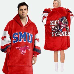 Mustangs Kick Em Stangs Football Blanket Hoodie
