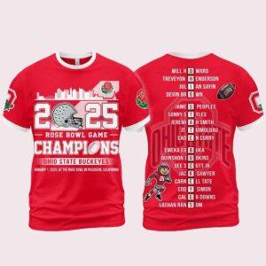 Ohio State 2025 Rose Bowl Game Champions For Fans Sweatshirt, Hoodie