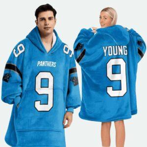 Panthers Football Unisex Blanket Hoodie