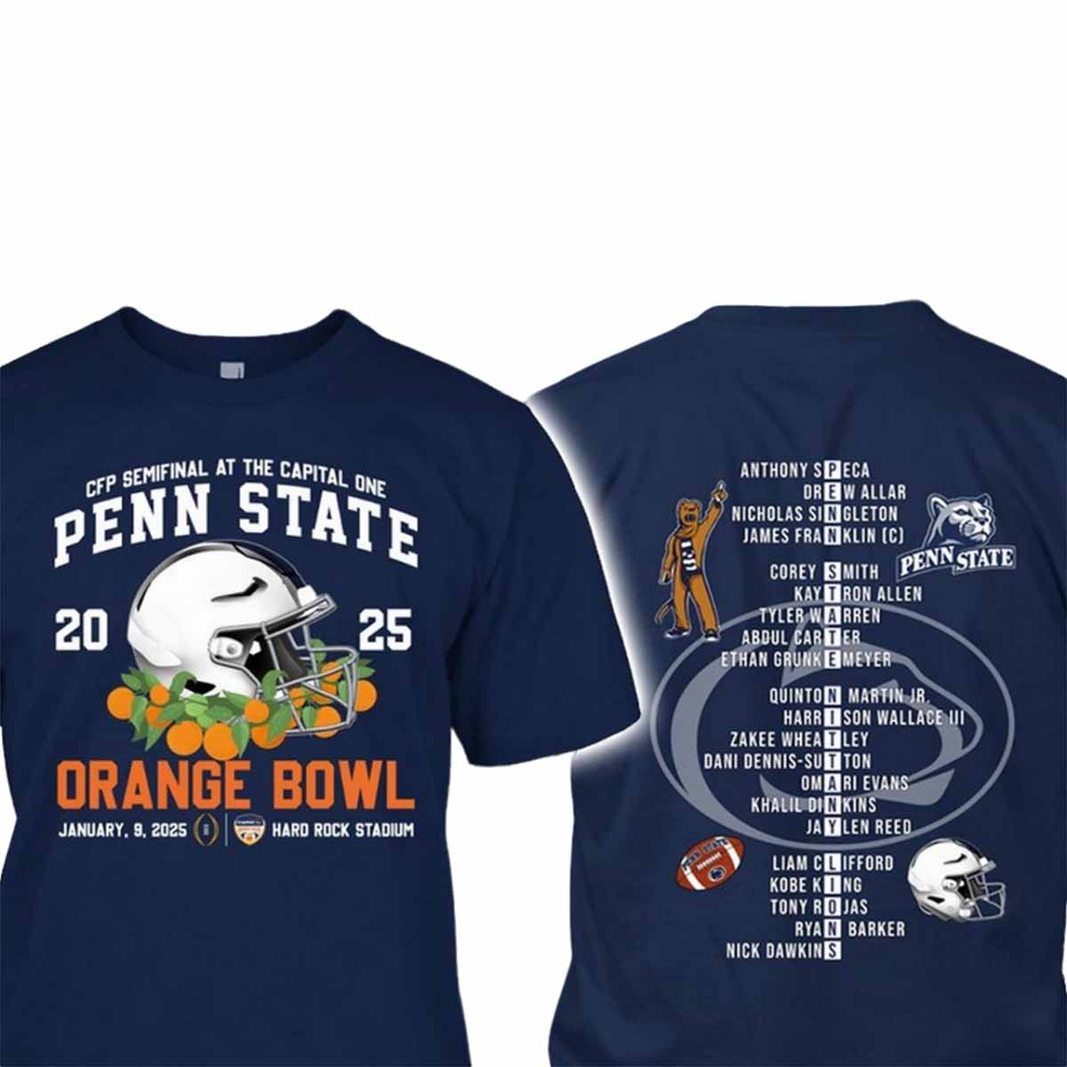 Peen State Orange Bowl 2025 Shirt Peen State Orange Bowl 2025 Shirt