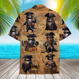 Pirate Black Cat Hawaiian Shirt
