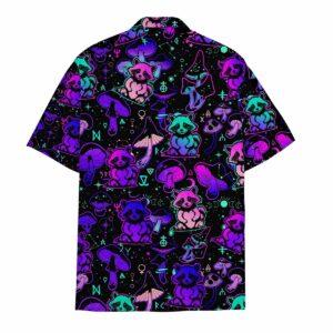 Raccoon And Mushroom Hawaiian Shirt