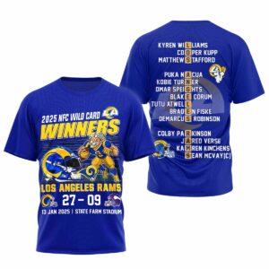 Rams 2025 Wild Card Winners Shirt Rams 2025 Wild Card Winners Shirt