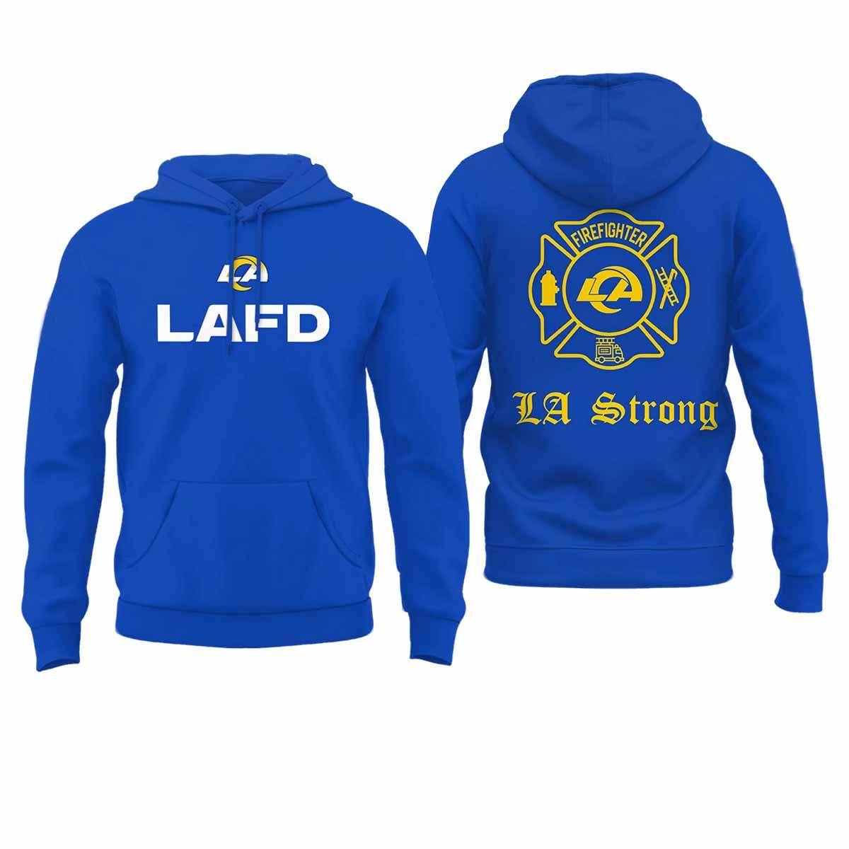 Rams LAFD LA Strong Hoodie Rams LAFD LA Strong Hoodie