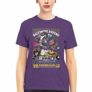 Ravens King Of The North AFC Wild Card Playoff 2025 Winners Shirt Ravens King Of The North AFC Wild Card Playoff 2025 Winners Shirt