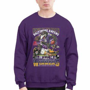 Ravens King Of The North AFC Wild Card Playoff 2025 Winners Shirt