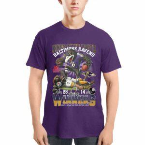 Ravens King Of The North AFC Wild Card Playoff 2025 Winners Shirt