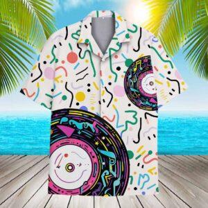 Retro Vinyl Record Hawaiian Shirt