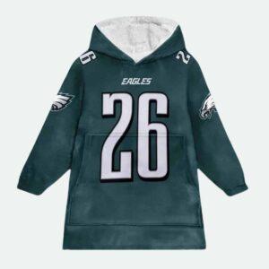 Run It Back Eagles Football Unisex Blanket Hoodie