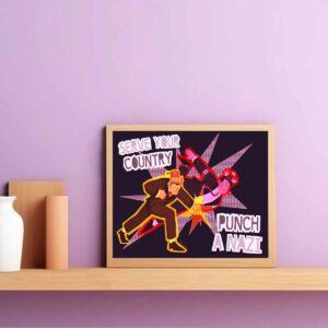 Serve Your Country Punch A Nazi Poster Serve Your Country Punch A Nazi Poster