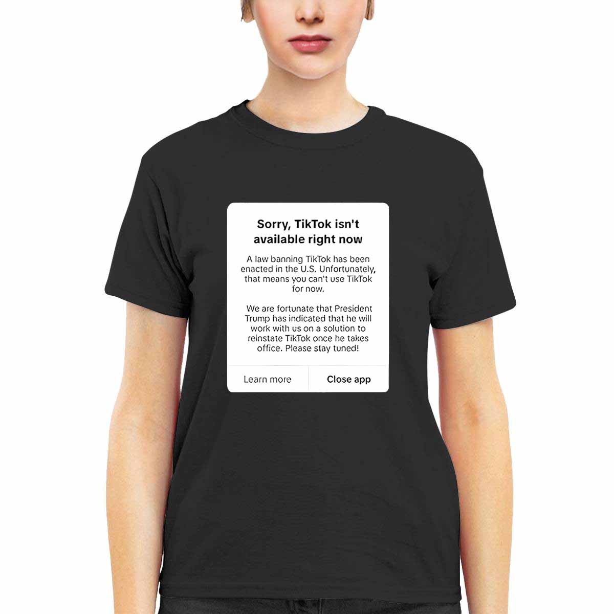 Sorry Tiktok Isnt Available Right Now Shirt Sorry Tiktok Isnt Available Right Now Shirt