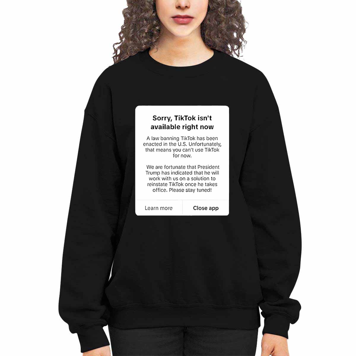 Sorry Tiktok Isnt Available Right Now Shirt Sorry Tiktok Isnt Available Right Now Shirt