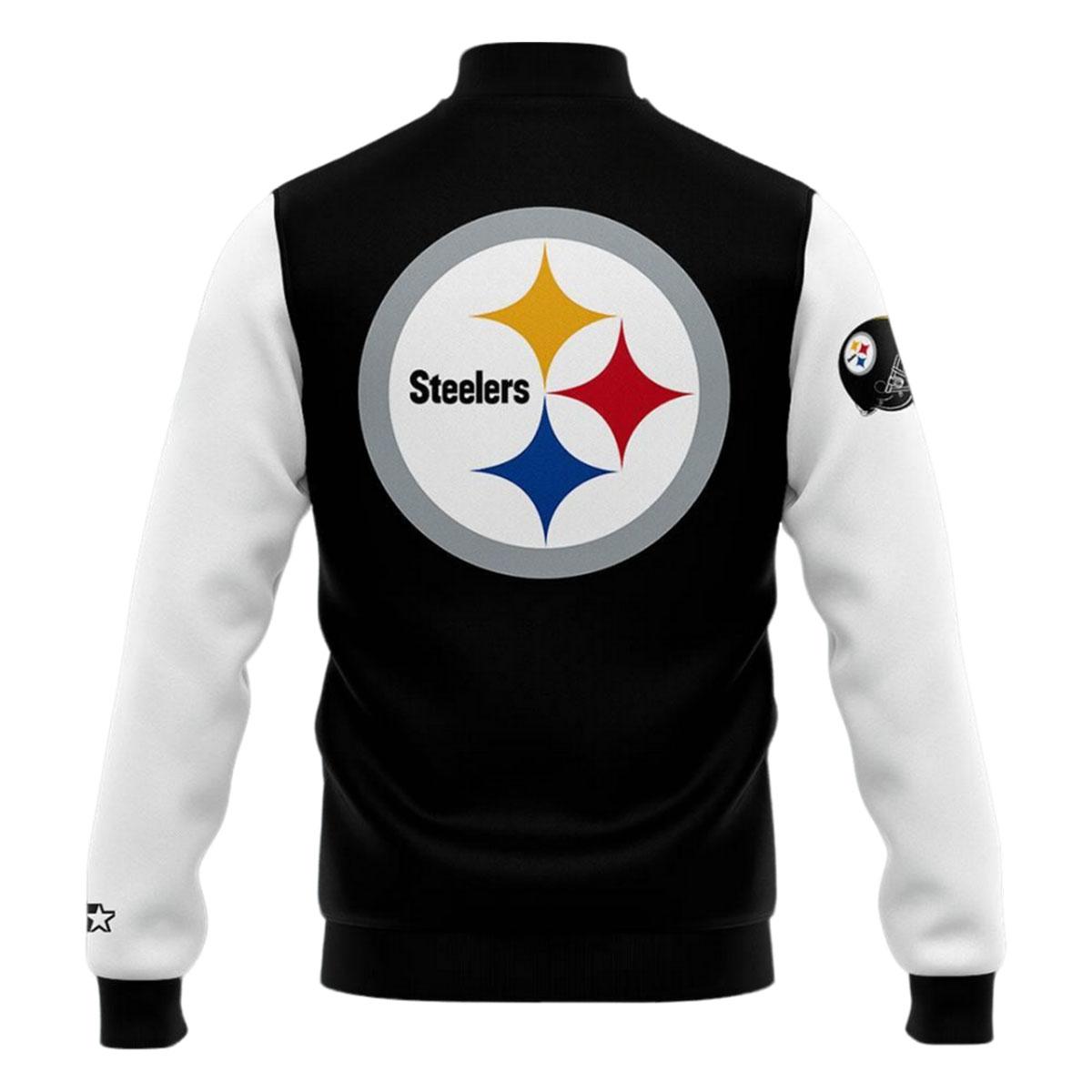 Steelers Smokey Robinson Varsity Jacket Steelers Smokey Robinson Varsity Jacket