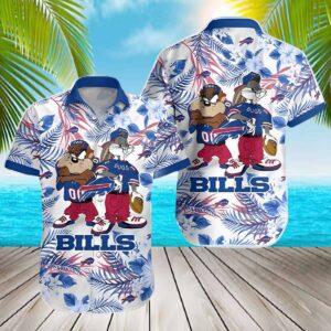 Taz And Bugs Bills Hawaiian Shirt Taz And Bugs Bills Hawaiian Shirt