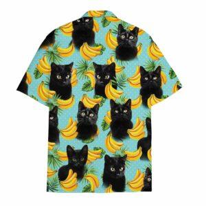 Tropical Black Cat Banana Hawaiian Shirt 1 Tropical Black Cat Banana Hawaiian Shirt