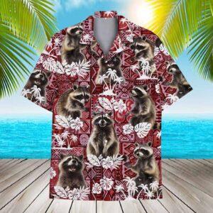 Tropical Raccoon Hawaiian Shirt