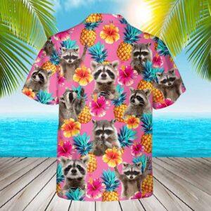 Tropical Raccoon Pineapple Hawaiian Shirt 1 Tropical Raccoon Pineapple Hawaiian Shirt