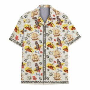 Vintage Tiki Hawaiian Shirt Vintage Tiki Hawaiian Shirt