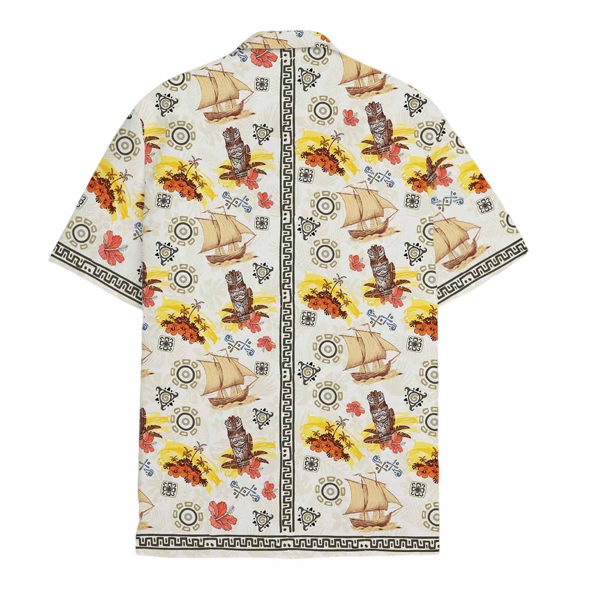 Vintage Tiki Hawaiian Shirt Vintage Tiki Hawaiian Shirt