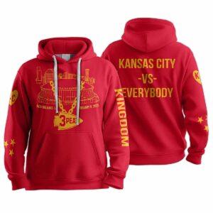3 Peat Kansas City Football Unisex Hoodie 3 Peat Kansas City Football Unisex Hoodie