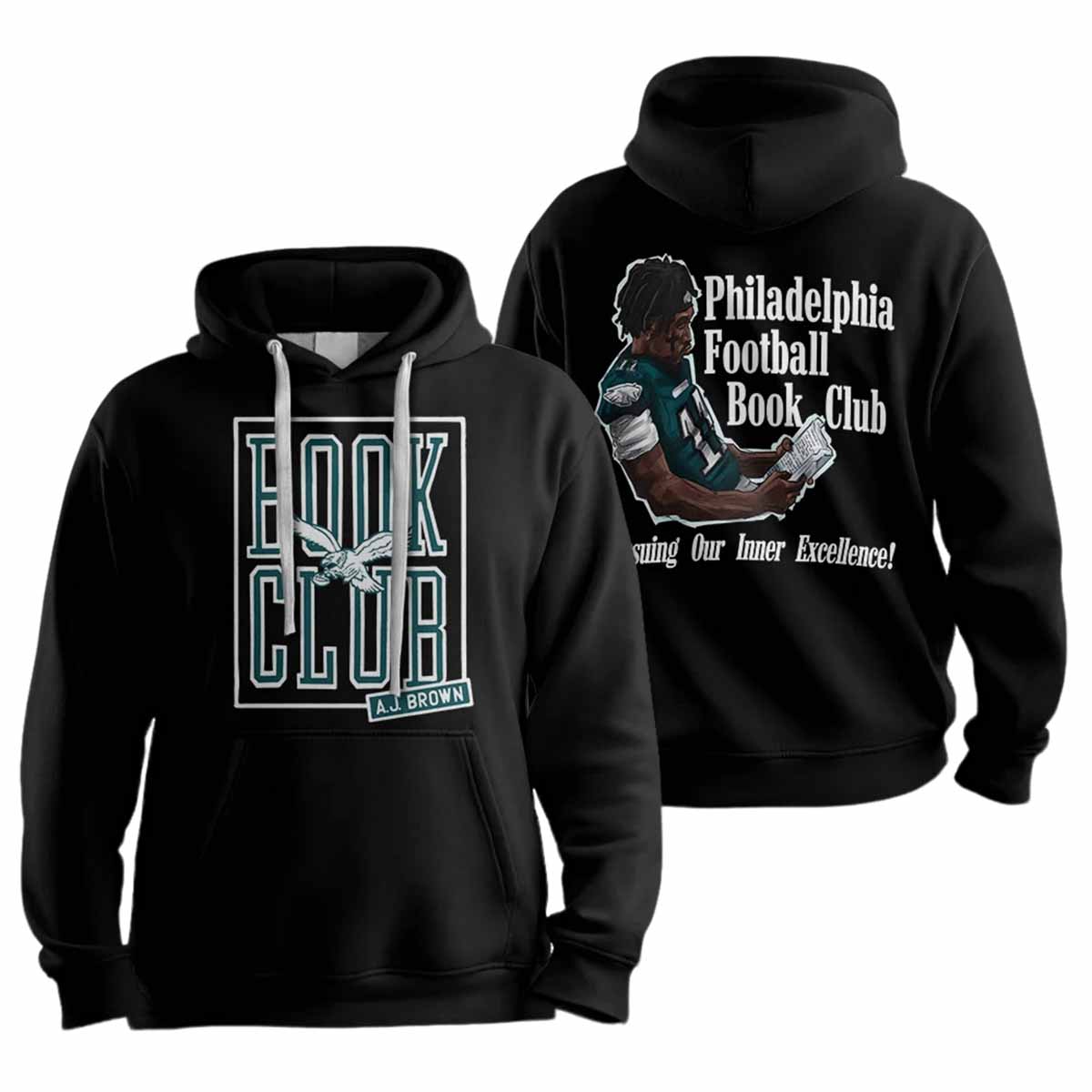 AJ Brown Book Club Pursuing Our Inner Excellence Hoodie AJ Brown Book Club Pursuing Our Inner Excellence Hoodie