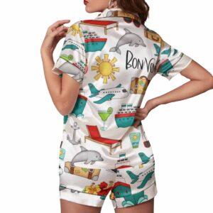 Bon Voyage Cruise Satin Pajama Set 1 Bon Voyage Cruise Satin Pajama Set1