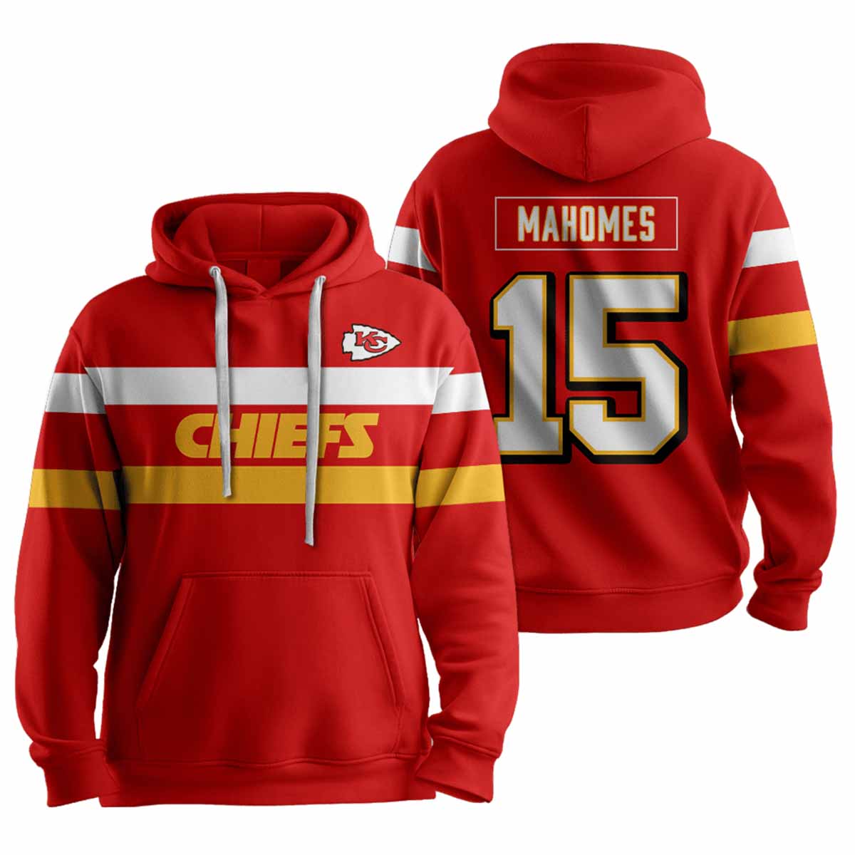 Chiefs Mahomes 15 Football Unisex Hoodie Chiefs Mahomes 15 Football Unisex Hoodie