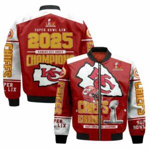 Chiefs Super Bowl LIX Champions Bomber Jacket Chiefs Super Bowl LIX Champions Bomber Jacket