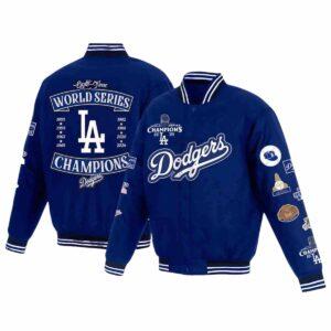 Dodgers 8 Times World Series Champions Baseball Jacket Dodgers 8 Times World Series Champions Baseball Jacket