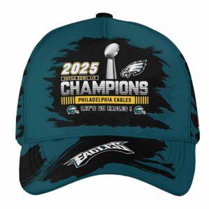 Eagles 2025 Super Bowl LIX Champions Let’s Go Eagles Hat Eagles 2025 Super Bowl LIX Champions Let’s Go Eagles Hat