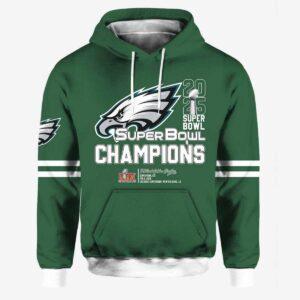 Eagles 2X Super Bowl LIX Champions 2025 Hoodie