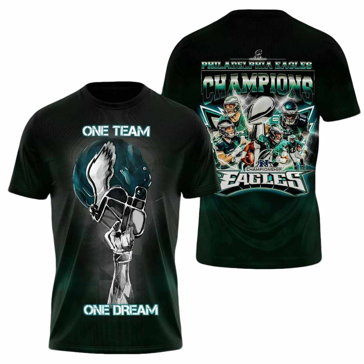 Eagles Champions One Team One Dream Shirt Eagles Champions One Team One Dream Shirt