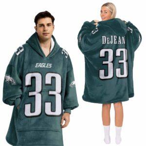 Eagles Dejean 33 Football Unisex Blanket Hoodie Eagles Dejean 33 Football Unisex Blanket Hoodie