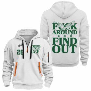 Eagles Fly Fck Around And Find Out Quarter Zip Hoodie Eagles Fly Fck Around And Find Out Quarter Zip Hoodie