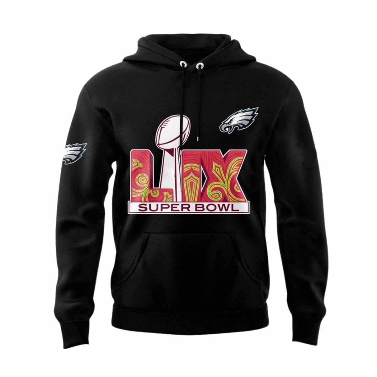 Eagles Super Bowl LIX 2025 Hoodie Eagles Super Bowl LIX 2025 Hoodie