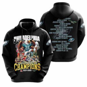 Eagles Super Bowl LIX Champions 2024 2025 Hoodie Eagles Super Bowl LIX Champions 2024 2025 Hoodie