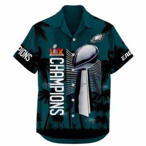 Eagles Super Bowl LIX Champions Hawaiian Shirt