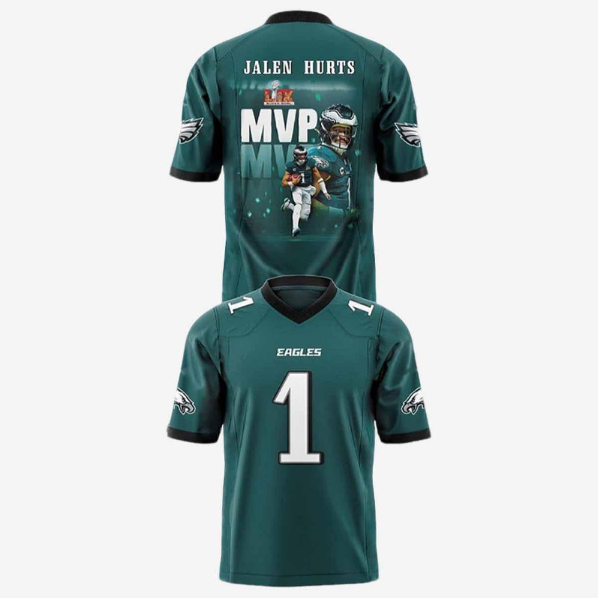 Eagles Super Bowl LIX MVP Jalen Hurts Jersey Eagles Super Bowl LIX MVP Jalen Hurts Jersey
