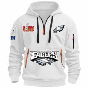 Eagles Super Bowl LIX Quarter Zip Hoodie