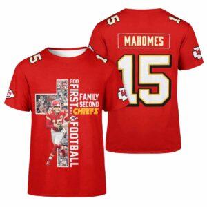 God First Family Second Then Chiefs Football Shirt