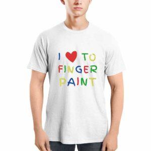 I Love To Finger Paint Couple Shirt