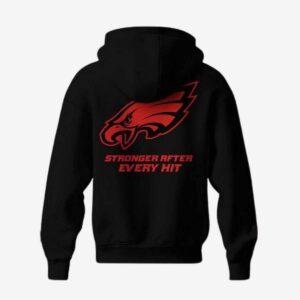 Jalen Hurts Love Hurts Stronger After Every Hit Hoodie Jalen Hurts Love Hurts Stronger After Every Hit Hoodie