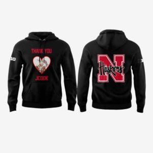 Nebraska Volleyball Thank You Coach John Cook Black Hoodie