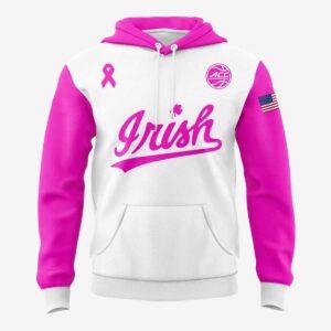 Notre Dame Womens Basketball Pink In The Rink Hoodie Notre Dame Womens Basketball Pink In The Rink Hoodie
