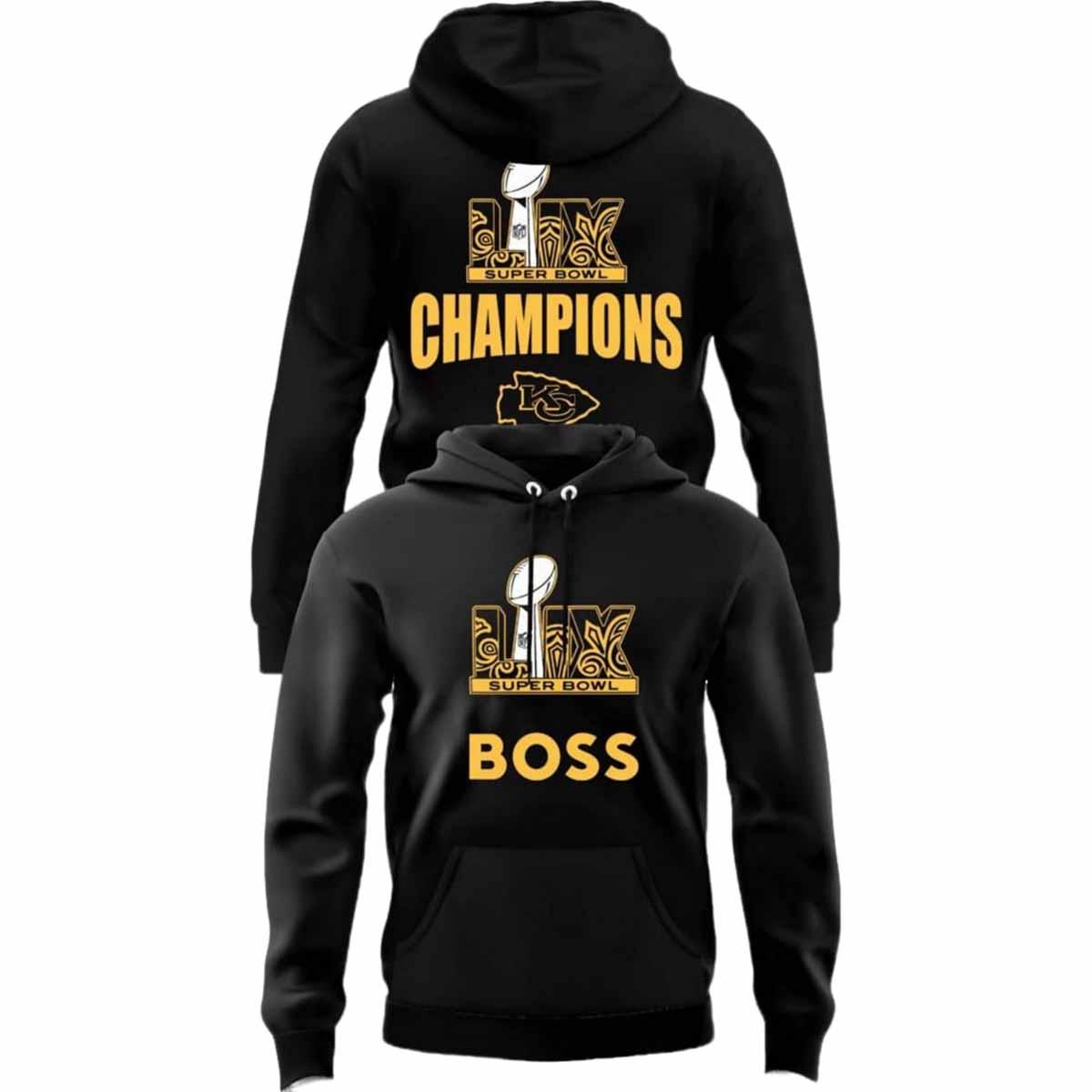 Patrick Mahomes Super Bowl LIX Boss Hoodie Patrick Mahomes Super Bowl LIX Boss Hoodie