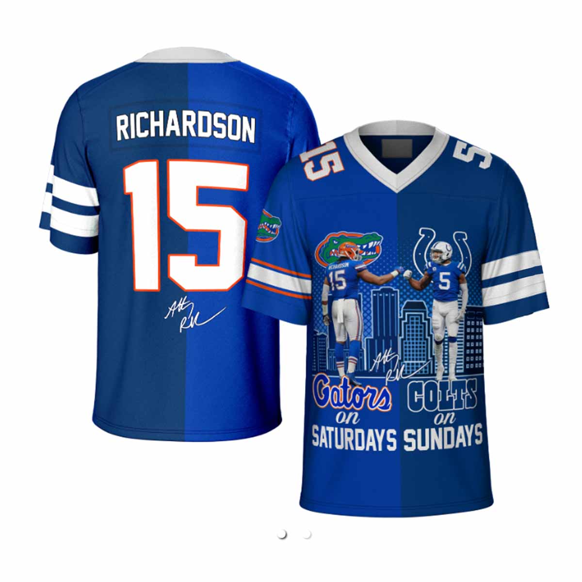 Richardson Gators On Saturdays Colts On Sundays Jersey Richardson Gators On Saturdays Colts On Sundays Jersey