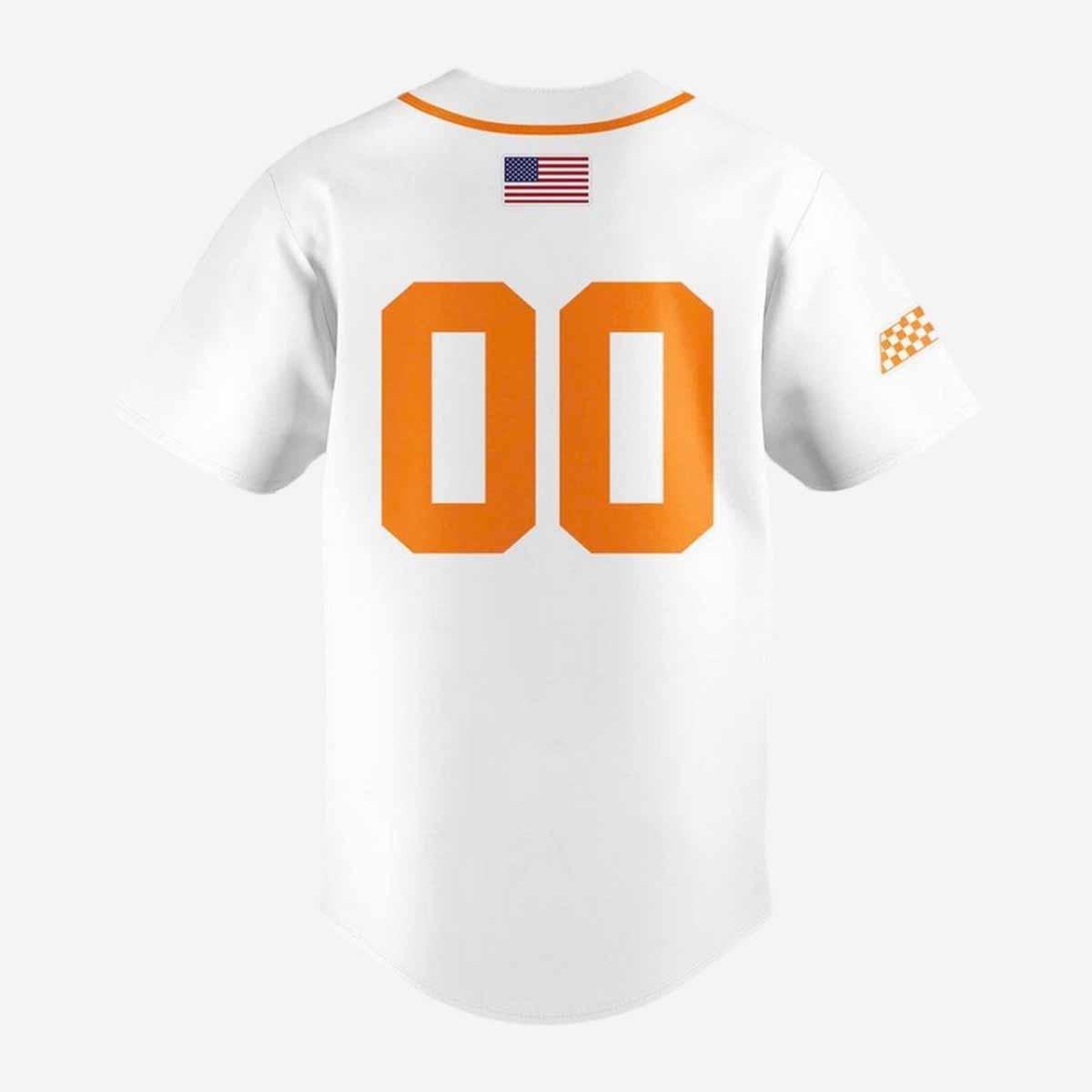 Volunteers Home White Baseball Jersey Volunteers Home White Baseball Jersey