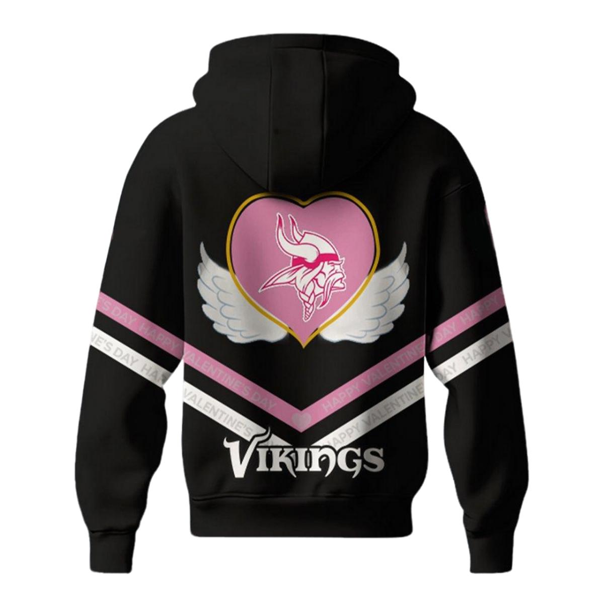 Vikings Happy Valentine Game Day 2025 Hoodie Vikings Happy Valentine Game Day 2025 Hoodie